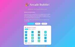 Screenshot arcadebubble.com