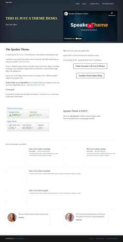Screenshot speakertheme.com