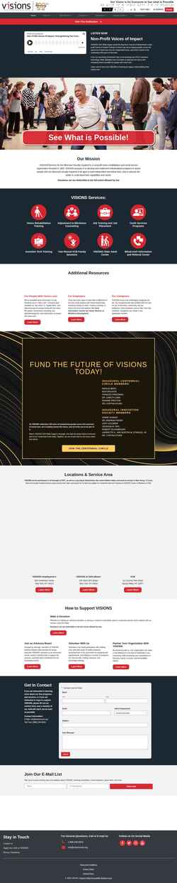 Ekrānuzņēmums visionsvcb.org
