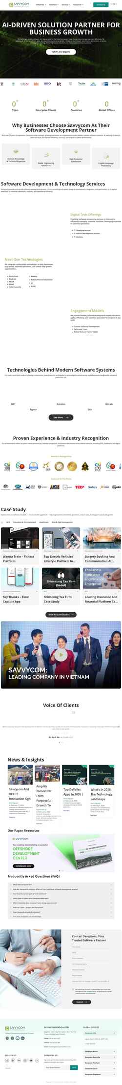 Screenshot savvycomsoftware.com