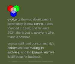 Képernyőkép evolt.org