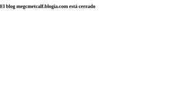 Screenshot megcmetcalf.blogia.com