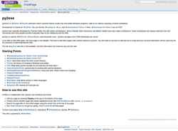 Snimka zaslona www.py2exe.org