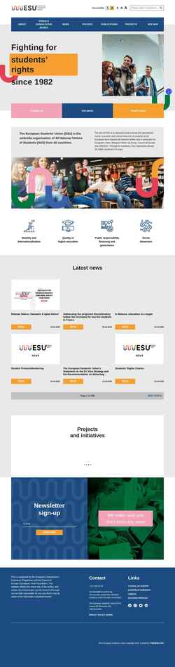 Снимак екрана esu-online.org