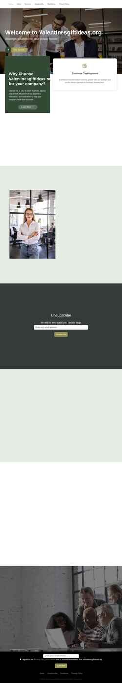 Screenshot valentinesgiftideas.org