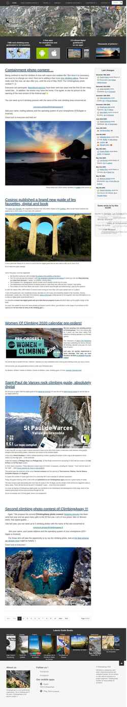 Екранна снимка climbingaway.fr