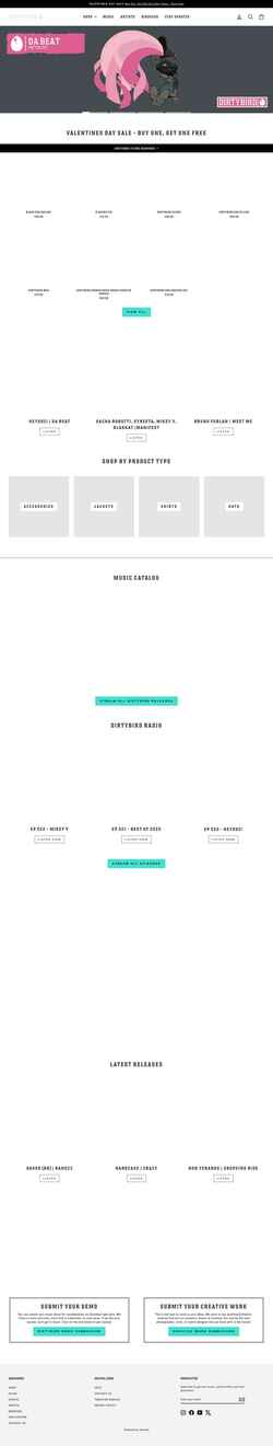 Screenshot dirtybirdrecords.com