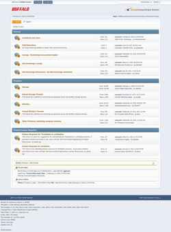 Captură de ecran forums.buffalotech.com