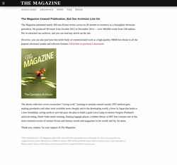 Posnetek zaslona the-magazine.org