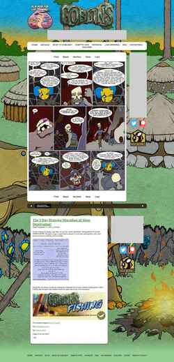 Screenshot www.goblinscomic.com