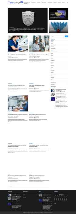 Posnetek zaslona techpinger.com