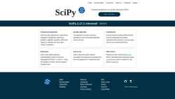 Snímek obrazovky scipy.org