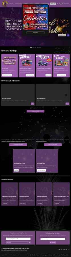 Captura de pantalla fireworks.com
