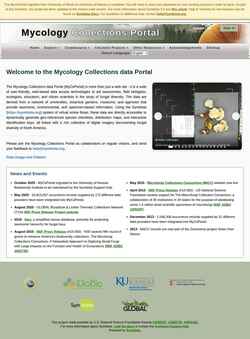 Screenshot mycoportal.org