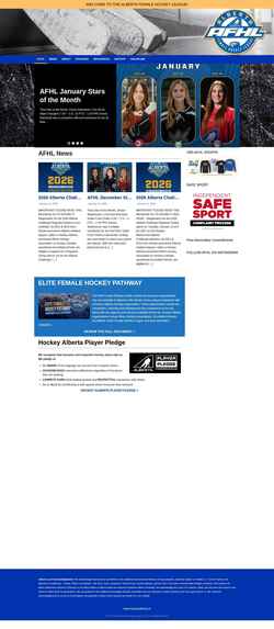 Screenshot www.afhl.ca
