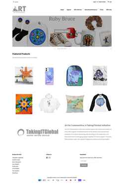 Screenshot www.artforcommunities.org