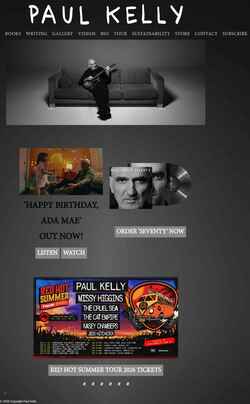 Screenshot www.paulkelly.com.au