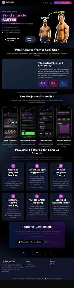 Screenshot getjacked.app