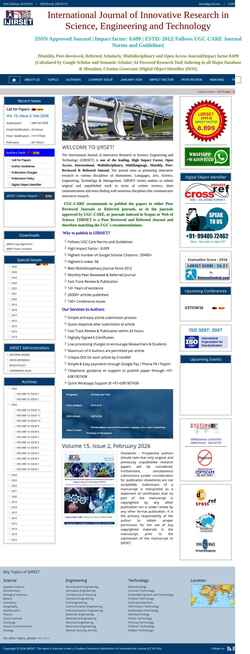 Ekran görüntüsü www.ijirset.com