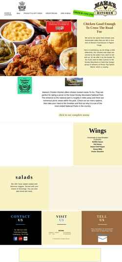 Screenshot www.mamaschickenkitchen.com