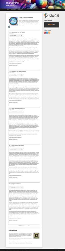 Screenshot mixminuspodcast.com
