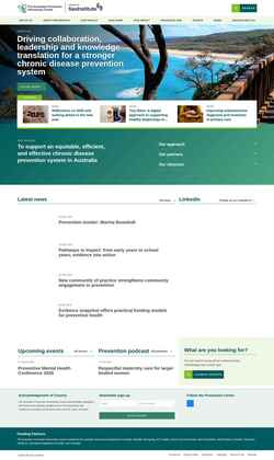 Zrzut ekranu preventioncentre.org.au