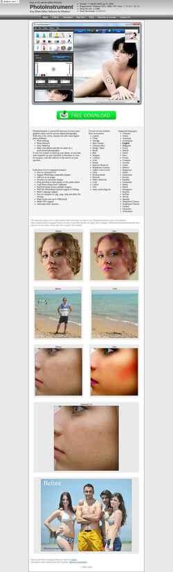 Captura de pantalla photoinstrument.com
