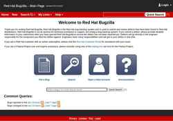Screenshot bugzilla.redhat.com