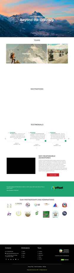 Captură de ecran responsibleadventures.com