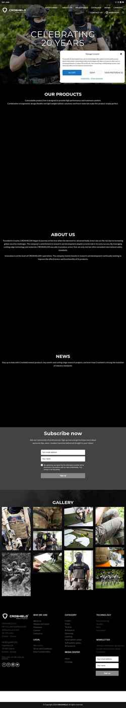 Screenshot croshield.com