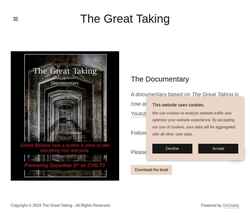 Screenshot thegreattaking.com