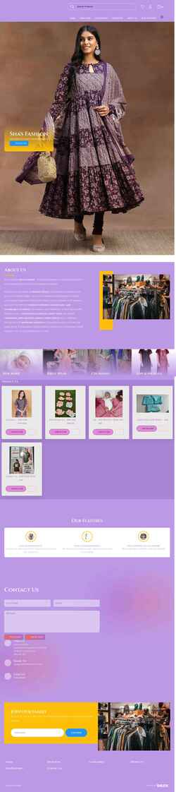Screenshot shasfashion.com