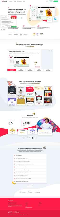Screenshot www.rapidmail.com