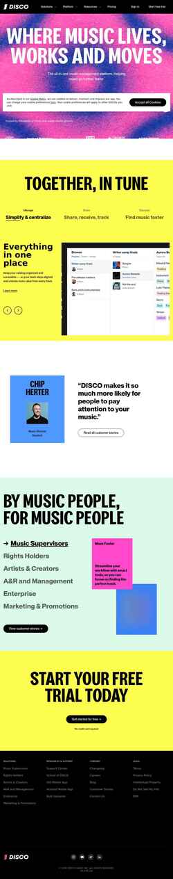 Screenshot www.disco.ac