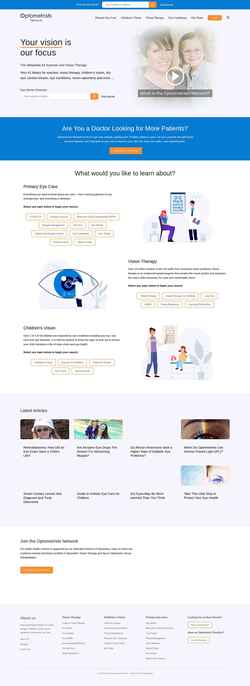 Schermafbeelding www.optometrists.org