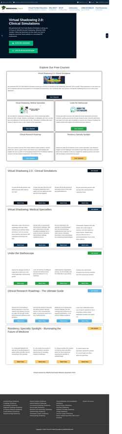 Screenshot shadowing.medschoolcoach.com
