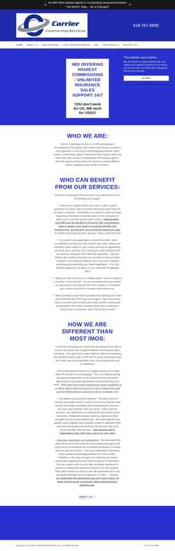 Screenshot carriercontracting.com
