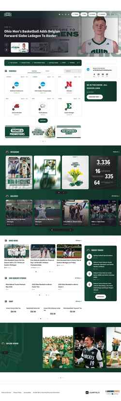Captura de pantalla ohiobobcats.com