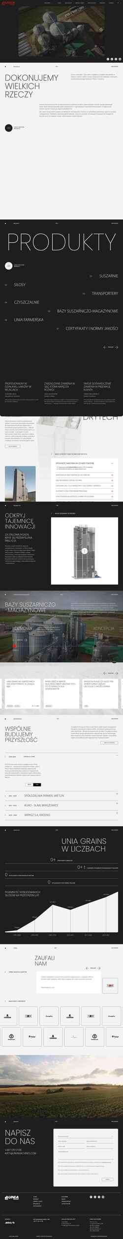Screenshot uniagrains.com