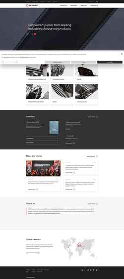 Schermata metinvestholding.com