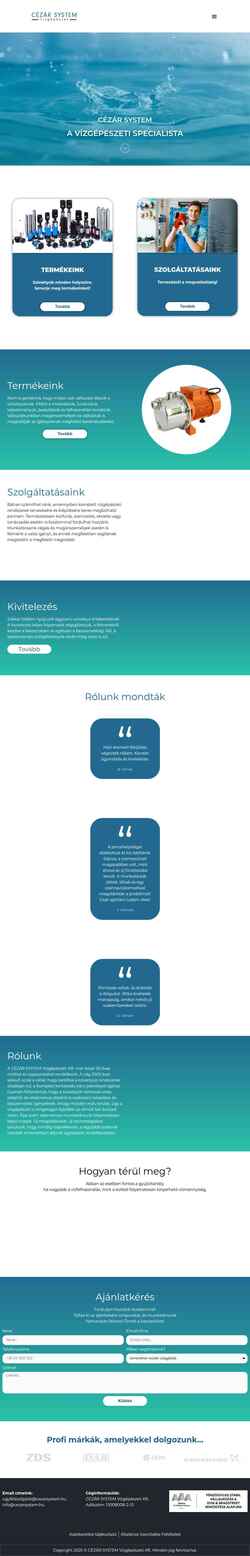 Screenshot cezarsystem.hu