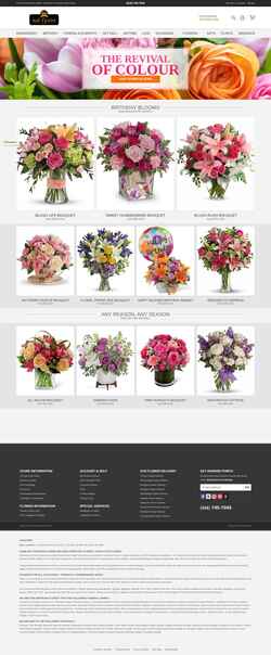 Captura de pantalla www.italflorist.com