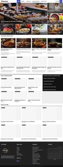 Screenshot thefoodnest.org