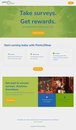 Schermata www.points2shop.com