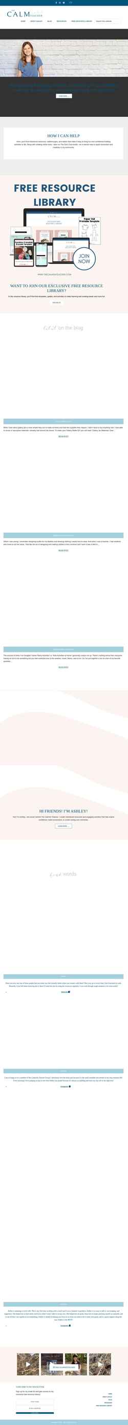 Zrzut ekranu thecalmishteacher.com