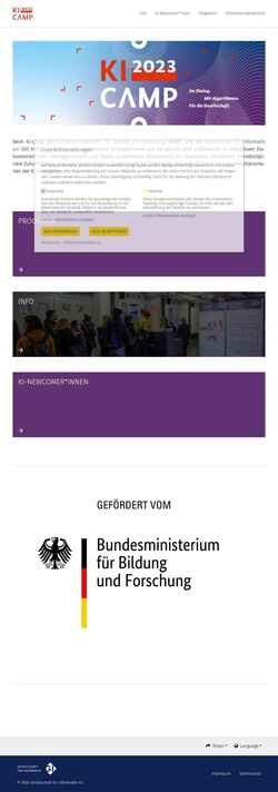 Screenshot kicamp.org
