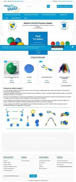 Screenshot www.adaptasante.com