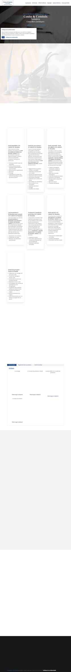 Screenshot coutucomtois.ca