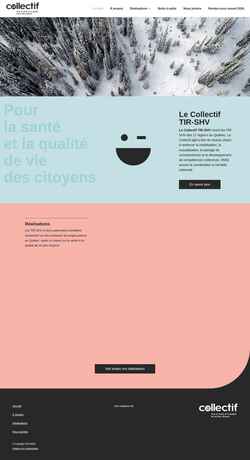 Screenshot collectiftir-shv.ca