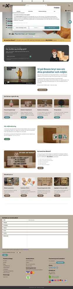 Screenshot www.boxon.se